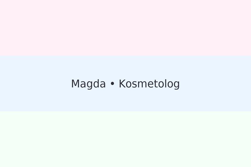 Magda podczas konsultacji kosmetologicznej